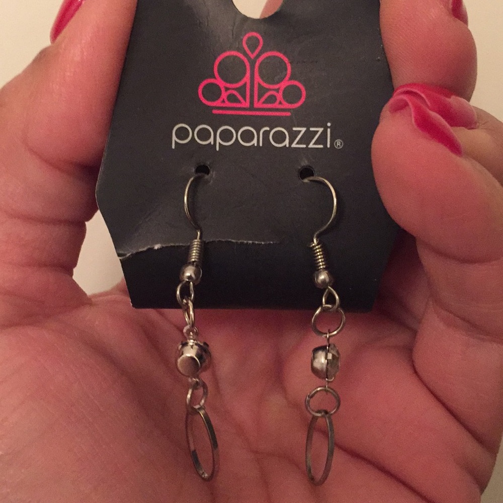 Silver drop hook earrings BRAND NEW